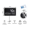 Personalisiert Hausnummer aus Acryl und Laminat – 19x29 cm Produktbild-Vorschau 3