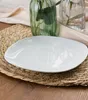 Dessertteller - Weiß - 19,5 x 19,5 cm - Porzellan - eckige Produktbild-Vorschau 4