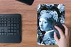 MuchoWow® Mauspad Mousepad Mädchen mit Perlenohrring - Produktbild-Vorschau 4