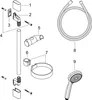 hansgrohe CROMA 100 Vario/Unica`C Set Unica`C Brausenstange Produktbild-Vorschau 9