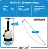 Bituxx Universal Öl Absaugpumpe Pumpe Manuell Handpumpe 6L Produktbild-Vorschau 6
