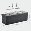 Theo&Cleo Faltbare Sitzbank Sitztruhe 120 L Halbdeckel Produktbild-Vorschau 3