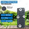 Cuve SLIM STONE - Gris anthracite - 500 Litres Voir les images du produit 3