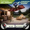 tillvex® Alu Sonnenschirm Rechteckig Ø 330 cm mit LED Solar Produktbild-Vorschau 6