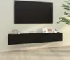 vidaXL TV-Wandschränke 2 Stk. Schwarz 100x30x30 cm Produktbild-Vorschau 7