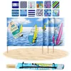Lantigo Paravent de Plage Surfing 10 m Brise-vent pour Voir les images du produit 1