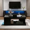Table basse 50 x 100 x 35 cm, noir brillant, ensemble de Voir les images du produit 10