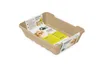 A disposable cat litter box made of recycled paper, with informational text and images on its sides. Anteprima dell’immagine prodotto