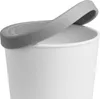 A close-up view of a white ice cream container with a gray lid. Produktbild-Vorschau
