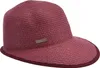 Seeberger Rollbare Schute Borten-Strohhut mit UV-Schutz 80 in rot