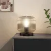 HOME DELUXE Lampe de table en verre LILY - Gris fumé | Voir les images du produit 2