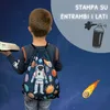 HECKBO Sacca sportiva con motivo astronauta e spazio | Anteprima dell’immagine prodotto 5