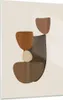Bilder auf glas - Einteilig - Abstraktion Braun Produktbild-Vorschau 1