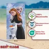 Frozen die Eiskönigin Badetuch Anna, Elsa und Olaf  60x120 Produktbild-Vorschau 2