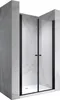 i-flair Duschtür 116-120 cm - Höhe: 195 cm, schwarze Produktbild-Vorschau 1
