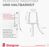 STEIGNER Duschdichtung UK33 90 cm (1 Stk.) Transparent - Produktbild-Vorschau 5