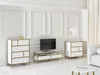 Kommode MAIRA, weiß/gold, 6 Schubladen, 70 cm breit, 96 cm Produktbild-Vorschau 11