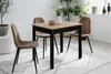 Küchentisch Capri - 90x67x76cm - Eiche Nachbildung/schwarz Produktbild-Vorschau 3