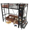 Sweiko lit mezzanine, 90 x 200cm, cadre en fer , Avec barre Voir les images du produit 9