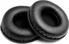 Two black ear pads for headphones are shown on a white background. Podgląd zdjęcia produktu