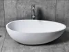 Aufsatzwaschbecken TWA65 - Mineralguss - Weiß - Oval - 60 x Produktbild-Vorschau 1