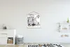 MuchoWow® Textilposter Paris - Zeichnung - Schwarz 60x60 cm Produktbild-Vorschau 2