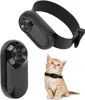 A black pet camera collar and a separate black pet camera are shown, along with a small orange kitten wearing a black collar. Náhled obrázku produktu