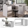 Eckschreibtisch Vicco Noira Weiß 135 x 77 cm mit Schublade, Produktbild-Vorschau 2