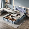 Letto imbottito con boxspring, dimensioni 180x200 cm, con Anteprima dell’immagine prodotto 2