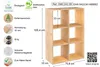 Libreria modulare 6 cubi dinamic in pino massello Anteprima dell’immagine prodotto 2