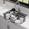 Lavello da cucina multifunzionale in acciaio inossidabile Anteprima dell’immagine prodotto 7