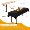 Tischdecken Bierzeltgarnitur 8er-Pack 100x250cm Schwarz Produktbild-Vorschau 5
