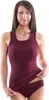 Damen Longshirt Tank Top bordeaux modell ganzkörper Produktbild-Vorschau