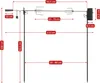 Diagram showing the dimensions of a BBQ grill rotisserie spit. Náhľad obrázku produktu
