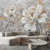 Fototapete Feeby Rose Blume Silber Gold Botanik Pflanzen Produktbild-Vorschau 2