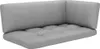 vidaXL Garten-Ecksofa aus Paletten Schwarz Imprägniertes Produktbild-Vorschau 3