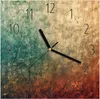 Wanduhr aus Glas mit Motiv Strukturierte Farbe- 30 x 30 cm Produktbild-Vorschau 1