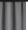 A close-up view of gray curtains hanging from a rod. Náhled obrázku produktu