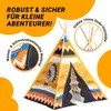 Playfun Tipi Kinder Kinderzelt Spielzelt Motiv Federschmuck Produktbild-Vorschau 3