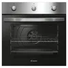 A front view of a black and silver Candy oven. Voir les images du produit