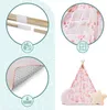Mamabrum Kinder Tipi Zelt Rosa mit Matte, Kissen & LED – Produktbild-Vorschau 3