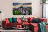 MuchoWow® Poster Blumenfeld - Lupinen - Sonnenuntergang Produktbild-Vorschau 2