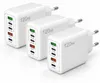 3x 120W USB-C Schnellladegerät – 5-Port Schnellladeadapter Produktbild-Vorschau 1
