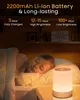 FOMYHEARD Nachttischlampe Touch Dimmbar, 2200mAh LED Produktbild-Vorschau 4