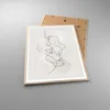 Gerahmtes Poster - Rahmen in heller Eiche - Einzeilig Mann Produktbild-Vorschau 3