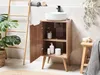 BELIANI Waschbeckenunterschrank Hellbraun MDP 45 x 80 cm Produktbild-Vorschau 3