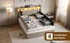 UnboxG Polsterbett 140x200 cm Beige mit 4 Schubladen, Bett Produktbild-Vorschau 10