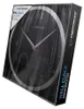 A product box for a wall clock, showing the clock face through a clear plastic wrap. Podgląd zdjęcia produktu