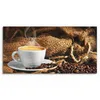 DEQORI Hybrid Leinwand Bild 60x30 cm 'Espresso Eleganz' Produktbild-Vorschau 2