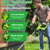 Akku-Rasentrimmer 21V mit 2 Akku und Ladegerät, 3-in-1 Produktbild-Vorschau 3
